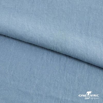 Ткань плательная Муар, 100% полиэстер,165 (+/-5) гр/м2, шир. 150 см, цв. Серо-голубой - купить в Энгельсе. Цена 215.65 руб.