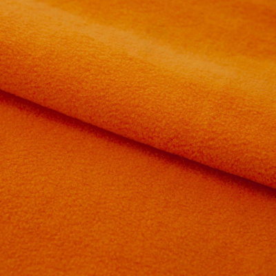 Флис DTY 16-1358, 250 г/м2, шир. 150 см, цвет оранжевый - купить в Энгельсе. Цена 640.46 руб.