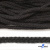 Шнур плетеный d-6 мм круглый, 70% хлопок 30% полиэстер, уп.90+/-1 м, цв.1078-черный - купить в Энгельсе. Цена: 588 руб.