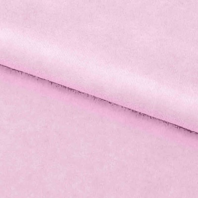 Велюр JS LIGHT 1, 220 гр/м2, шир.150 см, (3,3 м/кг), цвет бл.розовый - купить в Энгельсе. Цена 1 055.34 руб.