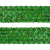 Тесьма с пайетками D4, шир. 35 мм/уп. 25+/-1 м, цвет зелёный - купить в Энгельсе. Цена: 1 308.30 руб.