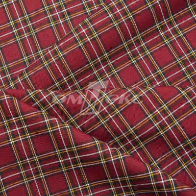 Ткань костюмная клетка 24379 2012, 230 гр/м2, шир.150см, цвет бордовый/бел/жел - купить в Энгельсе. Цена 539.74 руб.