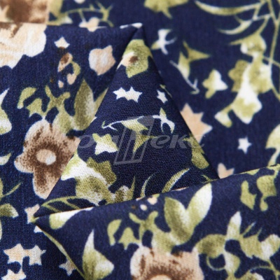Плательная ткань "Фламенко" 1.1, 80 гр/м2, шир.150 см, принт растительный - купить в Энгельсе. Цена 241.49 руб.