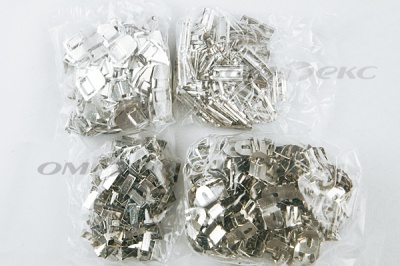 Крючки брючные 4 шипа "Стром" 144 шт. никель - купить в Энгельсе. Цена: 383.97 руб.