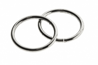 Кольцо металлическое d-15 мм, цв.-никель - купить в Энгельсе. Цена: 2.45 руб.