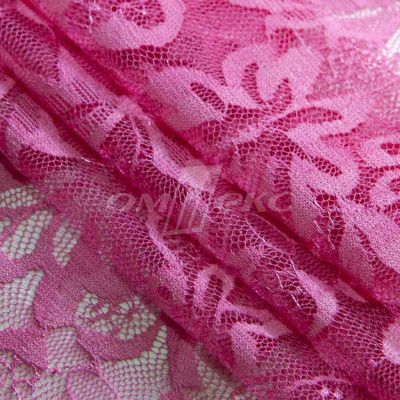 Кружевное полотно стрейч XD-WINE, 100 гр/м2, шир.150см, цвет розовый - купить в Энгельсе. Цена 1 851.10 руб.