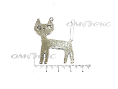 Декоративный элемент для творчества из металла "Кот" - купить в Энгельсе. Цена: 13.33 руб.
