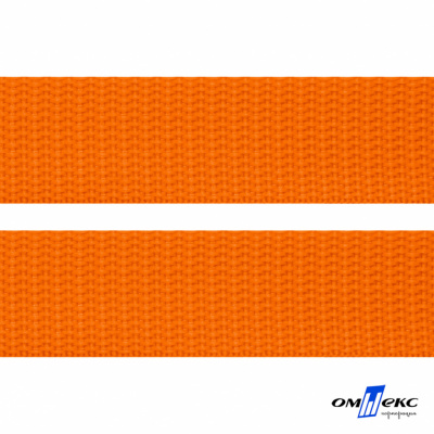 Оранжевый- цв.523 -Текстильная лента-стропа 550 гр/м2 ,100% пэ шир.25 мм (боб.50+/-1 м) - купить в Энгельсе. Цена: 405.80 руб.