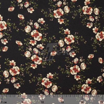 Плательная ткань "Фламенко" 3.1, 80 гр/м2, шир.150 см, принт растительный - купить в Энгельсе. Цена 239.03 руб.
