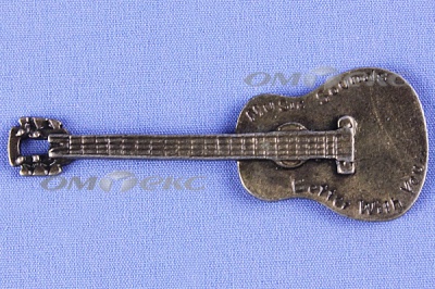Декоративный элемент для творчества из металла "Гитара"  - купить в Энгельсе. Цена: 19.99 руб.