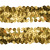 Тесьма с пайетками D16, шир. 30 мм/уп. 25+/-1 м, цвет золото - купить в Энгельсе. Цена: 1 087.39 руб.