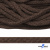 Шнур плетеный d-6 мм, 70% хлопок 30% полиэстер, уп.90+/-1 м, цв.1073-т.коричневый - купить в Энгельсе. Цена: 594 руб.