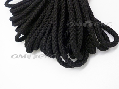Шнур В-035 4 мм круп.плетение 100 м черный - купить в Энгельсе. Цена: 156.40 руб.