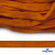 Шнур плетеный (плоский) d-12 мм, (уп.90+/-1м), 100% полиэстер, цв.267 - оранжевый - купить в Энгельсе. Цена: 8.62 руб.