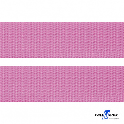 Розовый- цв.513-Текстильная лента-стропа 550 гр/м2 ,100% пэ шир.30 мм (боб.50+/-1 м) - купить в Энгельсе. Цена: 475.36 руб.
