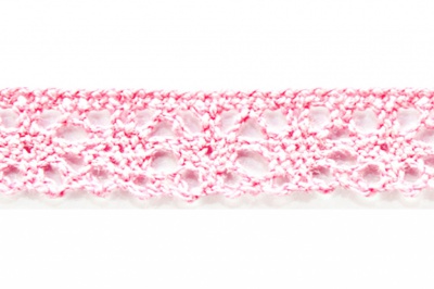 Тесьма кружевная 0621-1607, шир. 15 мм/уп. 20+/-1 м, цвет 096-розовый - купить в Энгельсе. Цена: 302.42 руб.