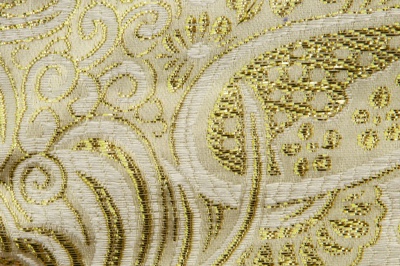 Ткань костюмная жаккард №5, 140 гр/м2, шир.150см, цвет золото - купить в Энгельсе. Цена 383.29 руб.