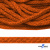 Шнур плетеный d-6 мм, 70% хлопок 30% полиэстер, уп.90+/-1 м, цв.1066-апельсин - купить в Энгельсе. Цена: 588 руб.