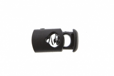 8021 Фиксатор пластиковый "Цилиндр", 20х10 мм, цвет чёрный - купить в Энгельсе. Цена: 1.31 руб.