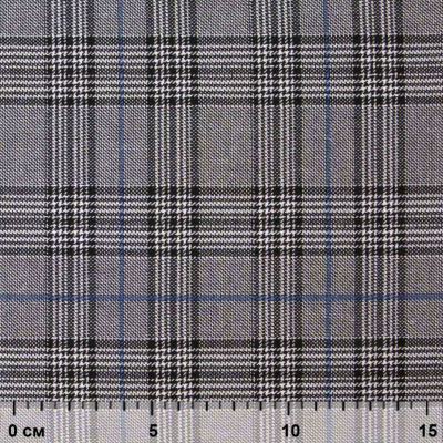 Ткань костюмная "Клер" 80% P, 16% R, 4% S, 200 г/м2, шир.150 см,#3 цв-серый/синий - купить в Энгельсе. Цена 412.02 руб.