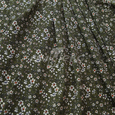 Плательная ткань "Фламенко" 11.2, 80 гр/м2, шир.150 см, принт растительный - купить в Энгельсе. Цена 259.21 руб.