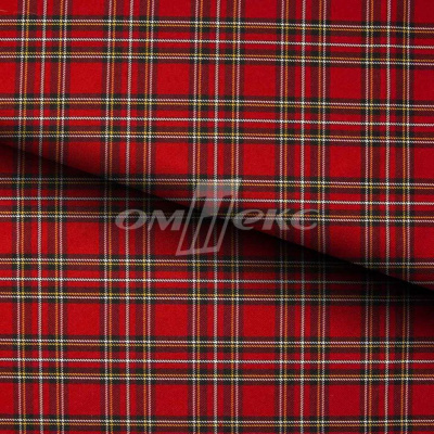 Ткань костюмная клетка 24379 2014, 230 гр/м2, шир.150см, цвет красный/бел/жел - купить в Энгельсе. Цена 556.26 руб.