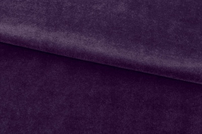 Бархат стрейч, 240 гр/м2, шир.160см, (2,4 м/кг), цвет 27/фиолет - купить в Энгельсе. Цена 886.02 руб.