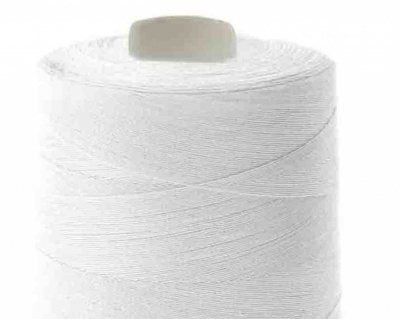 Швейные нитки (армированные) 28S/2, нам. 2 500 м, цвет белый - купить в Энгельсе. Цена: 148.95 руб.