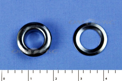 Люверсы металлические, блочка/кольцо, №5 (8 мм) упак.1000 шт- цв.никель - купить в Энгельсе. Цена: 392 руб.