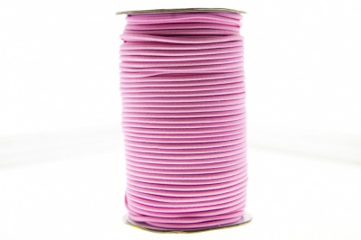 0370-1301-Шнур эластичный 3 мм, (уп.100+/-1м), цв.141- розовый - купить в Энгельсе. Цена: 459.62 руб.