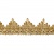 Тесьма металлизированная 0384-0240, шир. 40 мм/уп. 25+/-1 м, цвет золото - купить в Энгельсе. Цена: 490.74 руб.