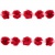Тесьма плетеная "Рюш", упак. 9,14 м, цвет красный - купить в Энгельсе. Цена: 46.82 руб.