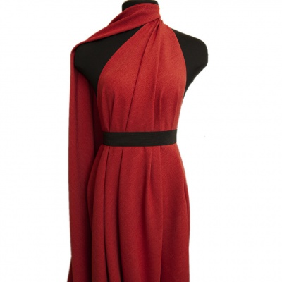 Ткань костюмная габардин "Меланж" 6121А, 172 гр/м2, шир.150см, цвет терракот - купить в Энгельсе. Цена 296.19 руб.