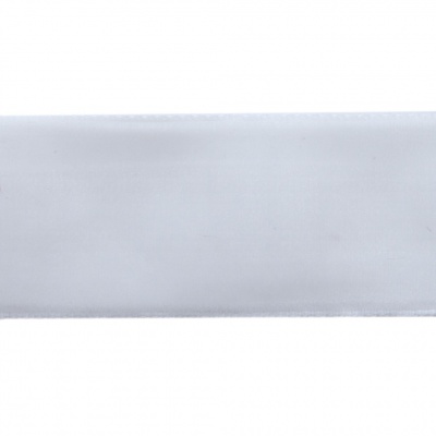 Лента бархатная нейлон, шир.25 мм, (упак. 45,7м), цв.01-белый - купить в Энгельсе. Цена: 981.09 руб.