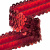 Тесьма с пайетками 3, шир. 30 мм/уп. 25+/-1 м, цвет красный - купить в Энгельсе. Цена: 1 087.39 руб.