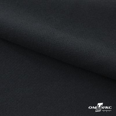 Трикотажное полотно "Капри" 100% полиэстр, 152см, 320 г/м2, чёрный, м - купить в Энгельсе. Цена 374 руб.