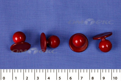 Пуговица поварская "Пукля", 10 мм, цвет красный - купить в Энгельсе. Цена: 2.28 руб.