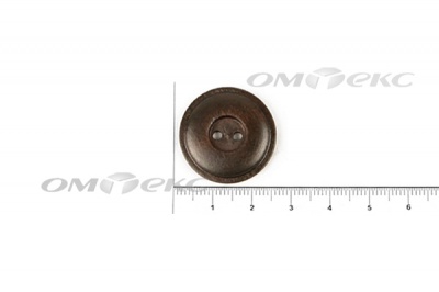 Пуговица деревянная круглая №54 (25мм) - купить в Энгельсе. Цена: 4.12 руб.