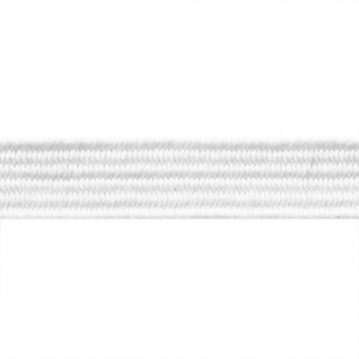 Резиновые нити с текстильным покрытием, шир. 6 мм (182 м/уп), цв.-белый - купить в Энгельсе. Цена: 705.59 руб.