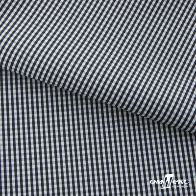 Ткань сорочечная Клетка Виши, 115 г/м2, 58% пэ,42% хл, шир.150 см, цв.6-черный, (арт.111) - купить в Энгельсе. Цена 306.69 руб.