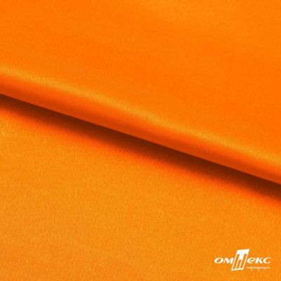 Поли креп-сатин 15-1263, 125 (+/-5) гр/м2, шир.150см, цвет оранжевый - купить в Энгельсе. Цена 155.57 руб.