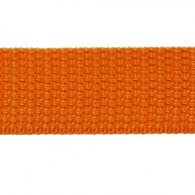 Стропа текстильная, шир. 25 мм (в нам. 50+/-1 ярд), цвет оранжевый - купить в Энгельсе. Цена: 409.94 руб.
