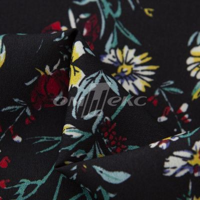 Плательная ткань "Фламенко" 6.2, 80 гр/м2, шир.150 см, принт растительный - купить в Энгельсе. Цена 239.03 руб.