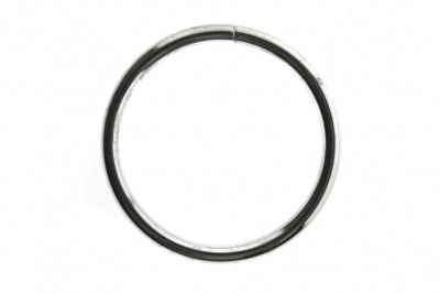 Кольцо металлическое №40 мм, цв.-никель - купить в Энгельсе. Цена: 4.45 руб.