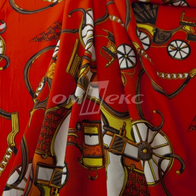 Плательная ткань "Фламенко" 16.1, 80 гр/м2, шир.150 см, принт этнический - купить в Энгельсе. Цена 243.96 руб.