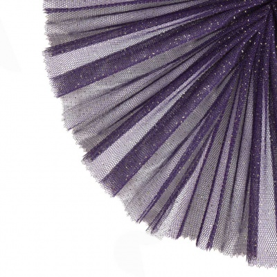 Сетка Глиттер, 24 г/м2, шир.145 см., пурпурный - купить в Энгельсе. Цена 118.43 руб.
