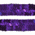 Тесьма с пайетками 12, шир. 20 мм/уп. 25+/-1 м, цвет фиолет - купить в Энгельсе. Цена: 786.13 руб.