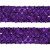 Тесьма с пайетками 12, шир. 35 мм/уп. 25+/-1 м, цвет фиолет - купить в Энгельсе. Цена: 1 308.30 руб.