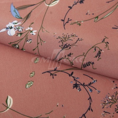 Плательная ткань "Фламенко" 2.1, 80 гр/м2, шир.150 см, принт растительный - купить в Энгельсе. Цена 311.05 руб.