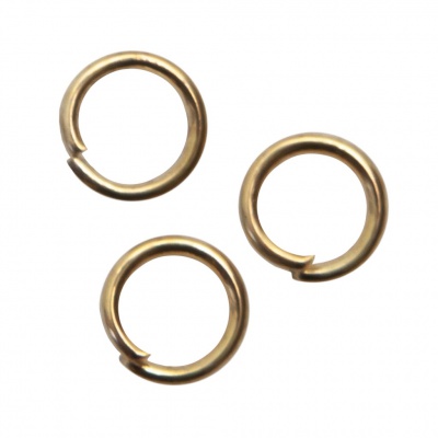 Кольцо  соединительное для бижутерии 5 мм, цв.-золото - купить в Энгельсе. Цена: 0.44 руб.